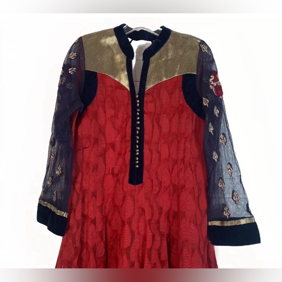 Karishma anarkali gown kurti indian pakistani dress size XL (US juniors size) - Picture 3 of 16